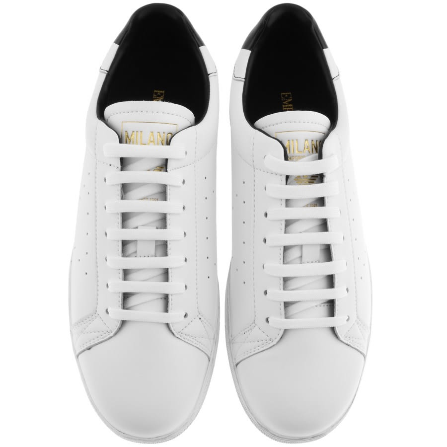Alternative Image for ProductEmporio Armani Logo Trainers White3
